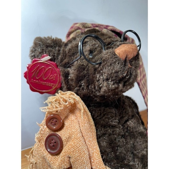 DANDEE Plush Bear Collectible Teddys Teddy 100th Anniversary Stuffed 9" With Tag - Picture 3 of 9